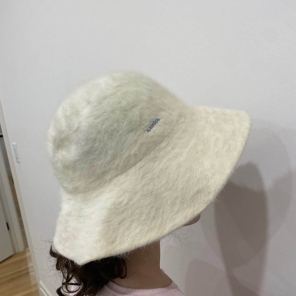 Kangol Women's Soft White Bucket Hat